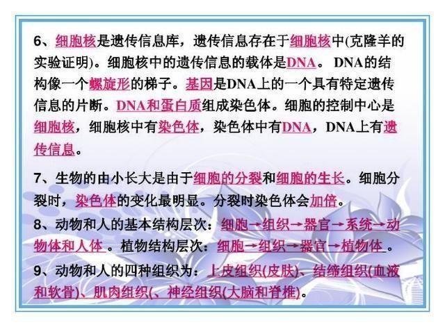 初中生物、地理考点全汇总，老师都收藏做教材，抄一份拿满分！