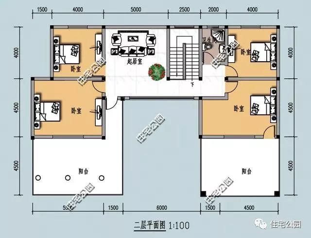 21x13米现代三合院，外观加布局共12种组合，6室3厅带堂屋最好？