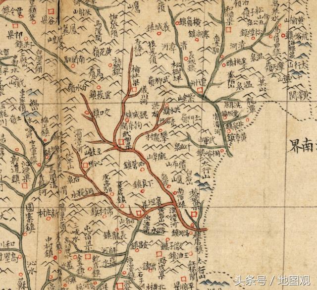 地图：清朝初期，各省地图和城市名称都是什么样的——上！