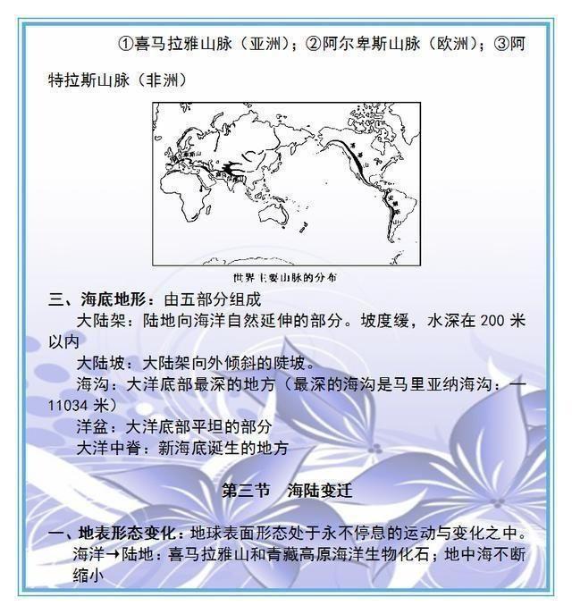 初中生物、地理考点全汇总，老师都收藏做教材，抄一份拿满分！