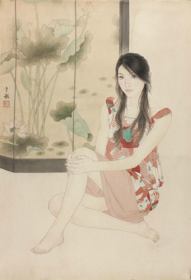 何家英最得意女弟子，女画家于敏现代工笔人物画欣赏