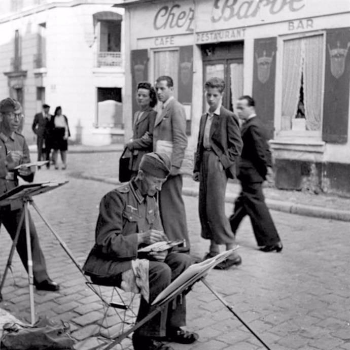 【珍贵老照片】1940年代，纳粹占领下的巴黎。（1）