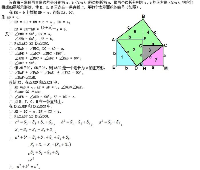 初中数学：勾股定理的16种证明