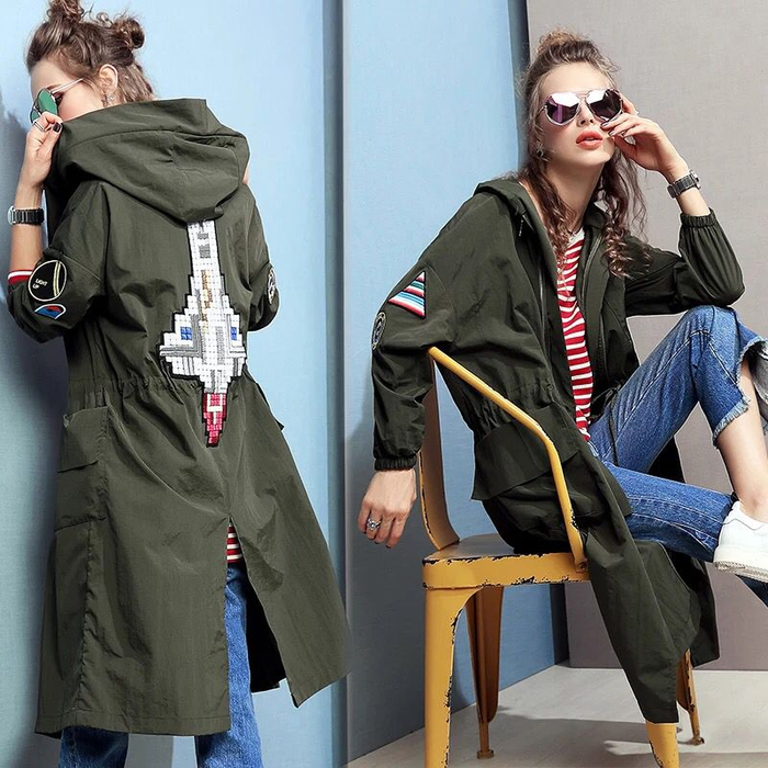 风衣外套搭配就选收腰款，无论长短准没错