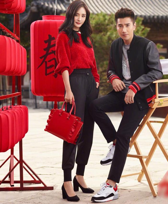 春节过年就要红红火火, 杨幂、李凯馨、赵丽颖红色造型超fashion!