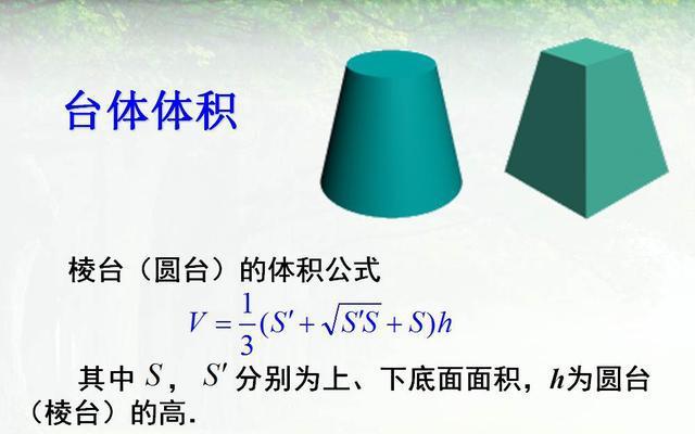 高中数学必修二《柱体、椎体、台体的体积》学习要点