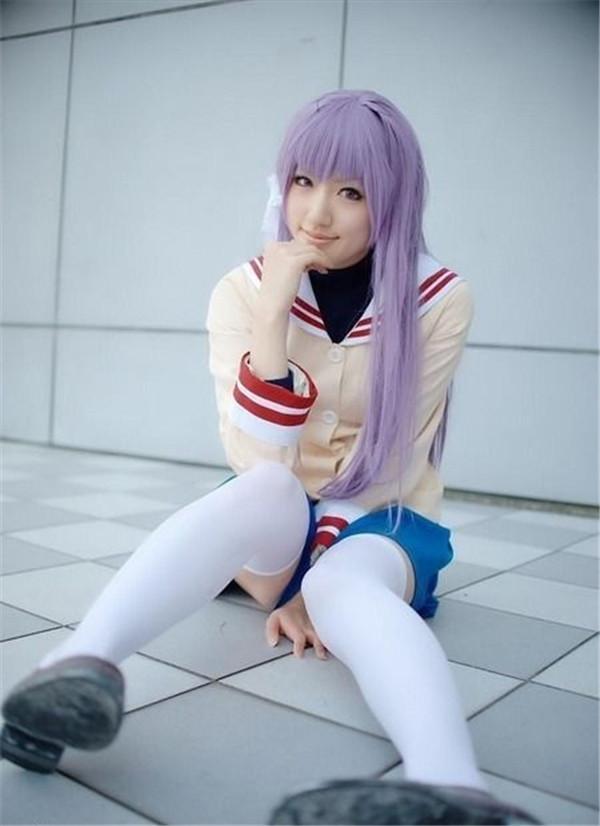 Clannad:超可爱的藤林杏cosplay,听说近视眼会看成“女装大