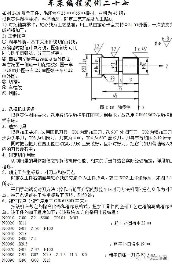 30个编程实例，带你快速搞定数控车手工编程！