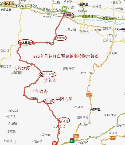 太洋公路, 穿越秦岭避暑之路, 沿途景色介绍