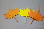 最简单的枫树叶子折纸幼儿园小朋友也能学会diy手工视频教程