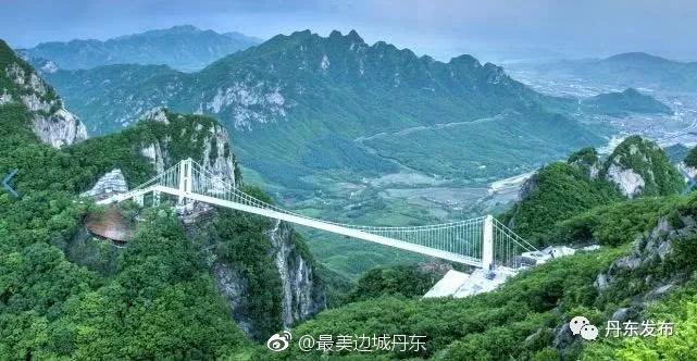 太刺激了！丹东凤凰山景区开通全国第2座玻璃悬索桥