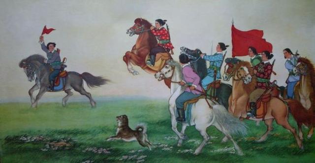 早期女民兵题材美术作品赏析：飒爽英姿五尺枪，不爱红装爱武装