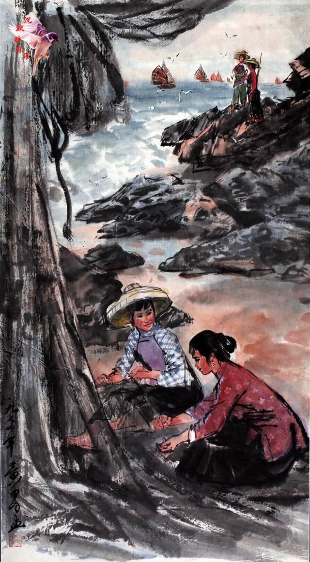 早期女民兵题材美术作品赏析：飒爽英姿五尺枪，不爱红装爱武装