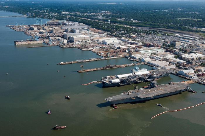 航母的摇篮！全方位揭秘美国纽波特纽斯造船厂打造航母的过程