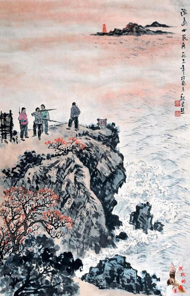早期女民兵题材美术作品赏析：飒爽英姿五尺枪，不爱红装爱武装