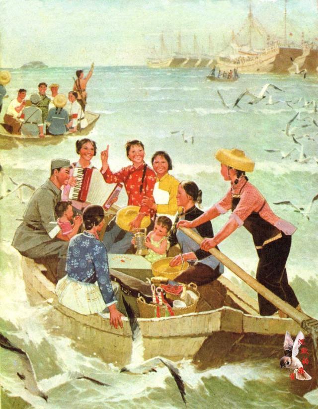 早期女民兵题材美术作品赏析：飒爽英姿五尺枪，不爱红装爱武装