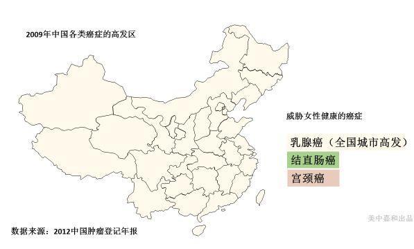 2018最新中国“癌症地图”，快来看看你在癌症高发地区吗？