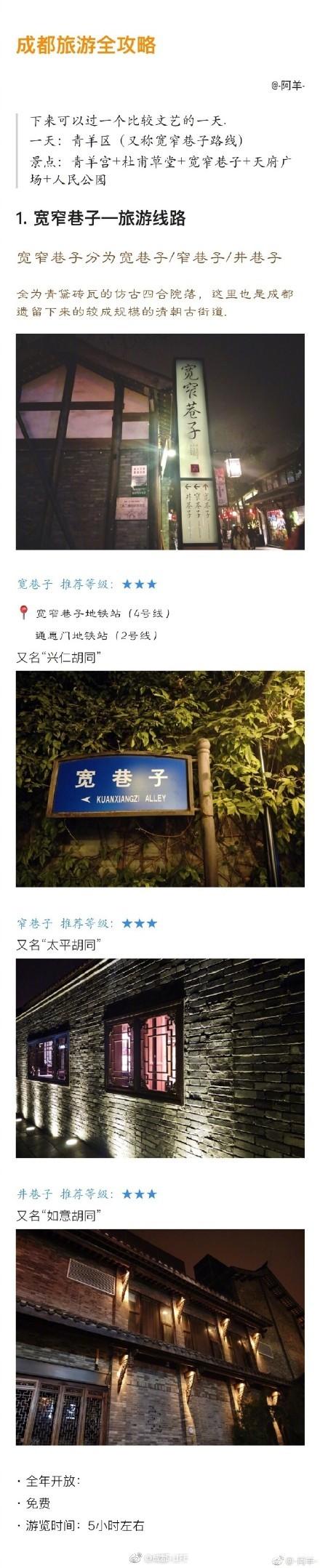 成都旅游攻略