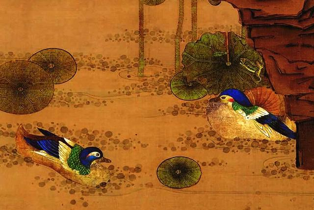 明，陈洪绶《荷花鸳鸯图》欣赏_新浪新闻