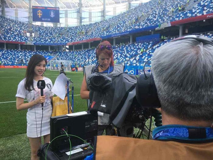 韩国“乌贼刘”再次亮相世界杯，她比刘语熙还美但更不靠谱