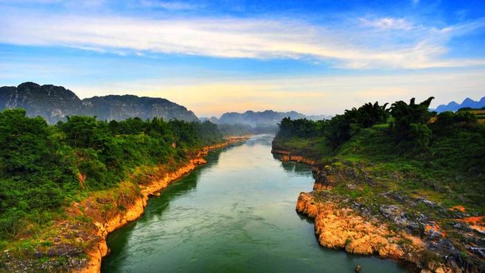 珠江源头,南地八大美景——广西八十里画廊马山红水河