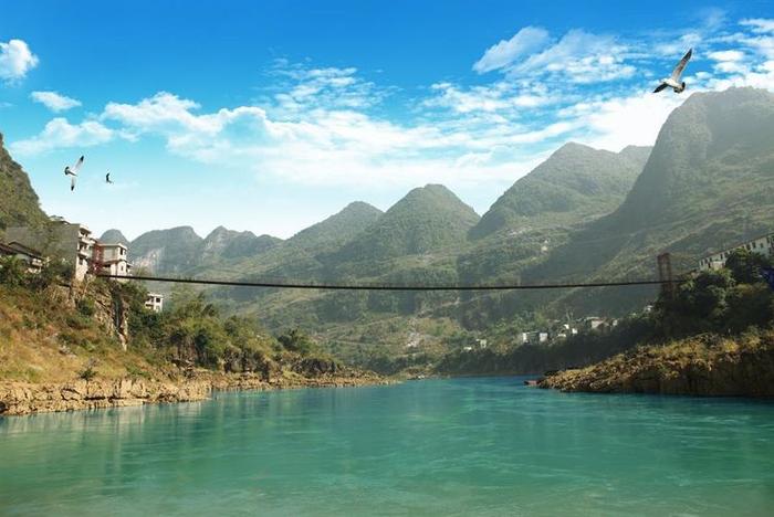 珠江源头,南地八大美景——广西八十里画廊马山红水河