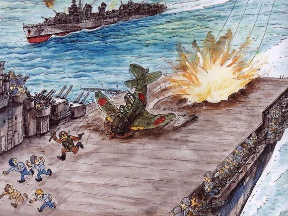 二战中一架日本零式战机迫降荒岛被美军缴获 该战机神话随即破灭