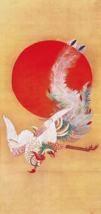 日本著名画家画的中国花鸟画