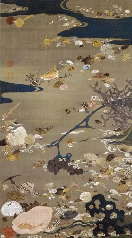 日本著名画家画的中国花鸟画