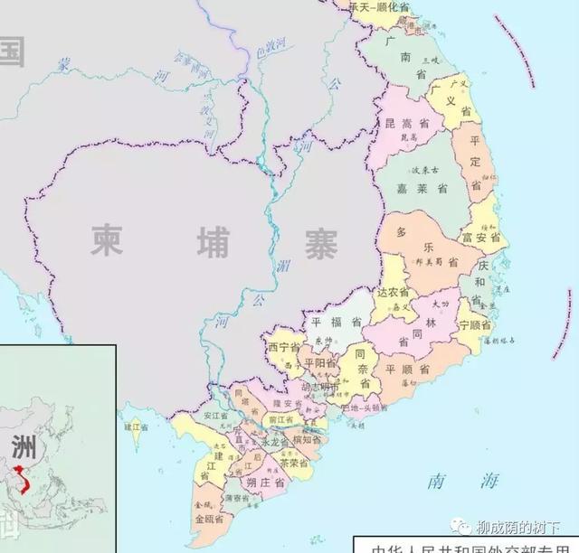 世界地理第72篇：东南亚之中南半岛5国主要省份和城市分布图