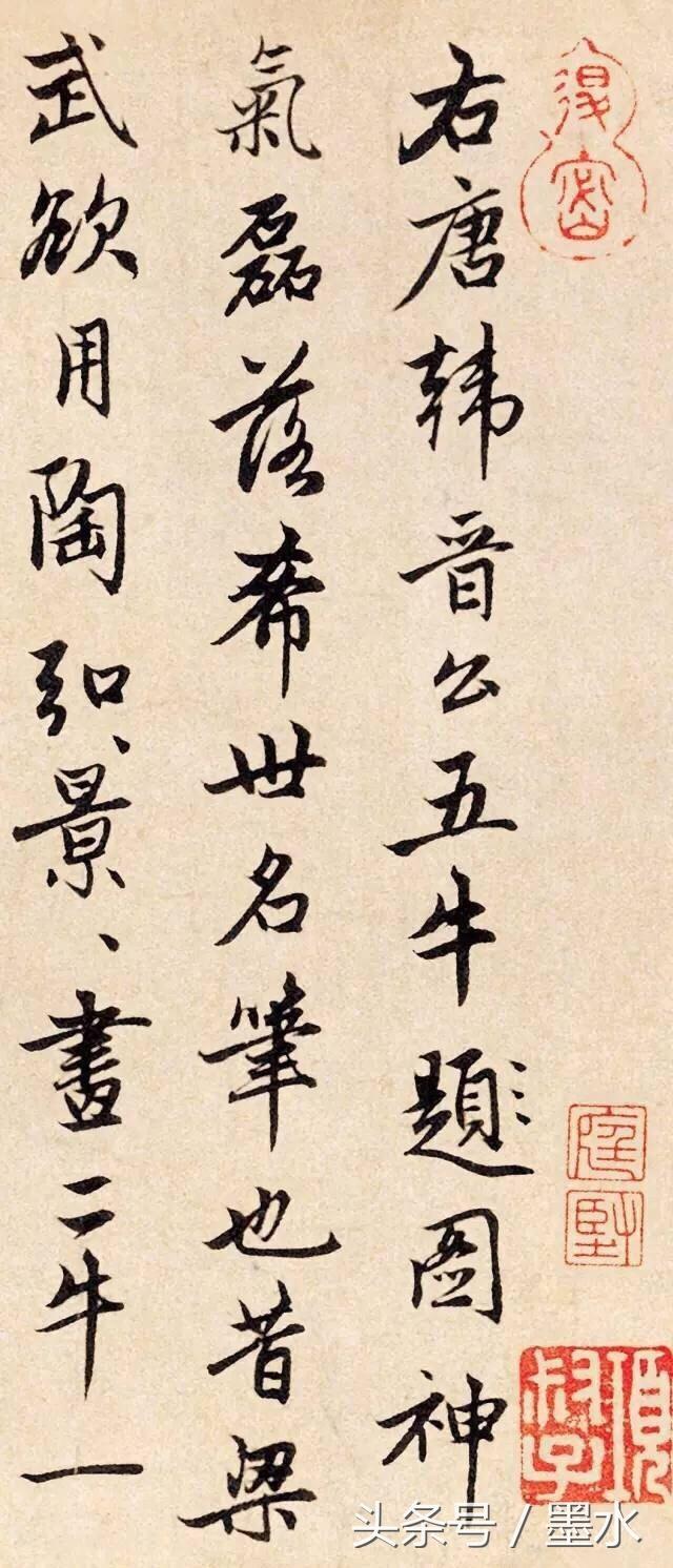 十大传世名画之一！赵孟頫行书题跋赏析！