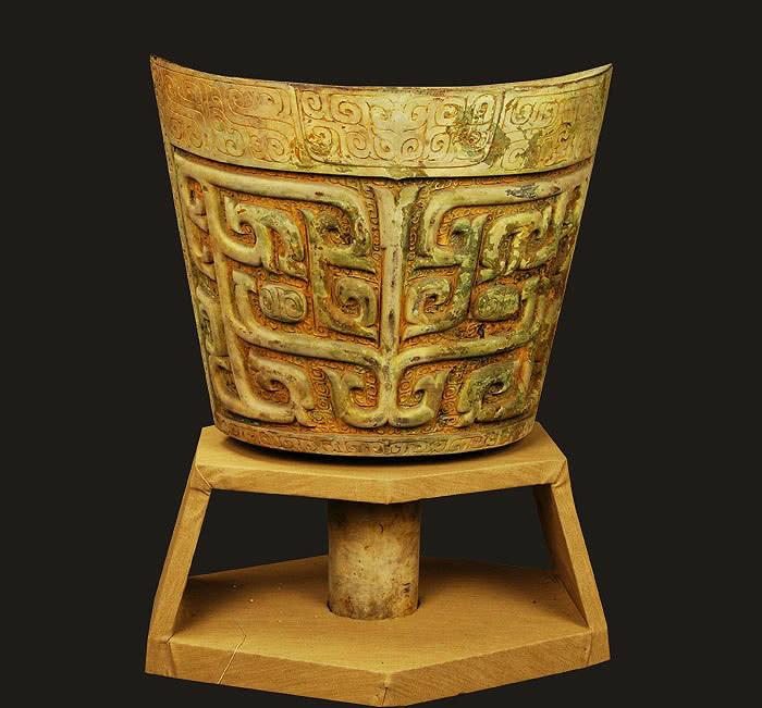 大美青铜器之商代兽面纹青铜铙，古代文化艺术宝库中