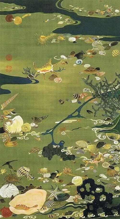 日本著名画家画的中国花鸟画