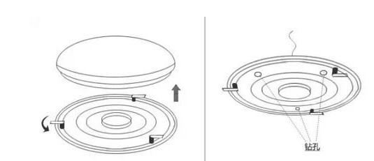 现代简约吸顶灯安装全过程图解