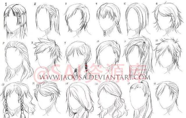 Hair reference 3 by Disaya on DeviantArt