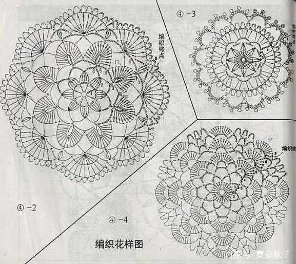 钩针编织花样图解大全-钩针花样