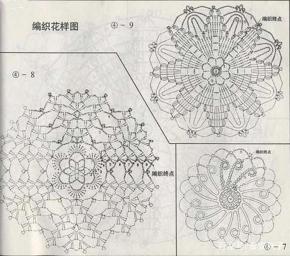 钩针编织花样图解大全-钩针花样