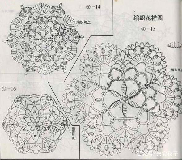 钩针编织花样图解大全-钩针花样