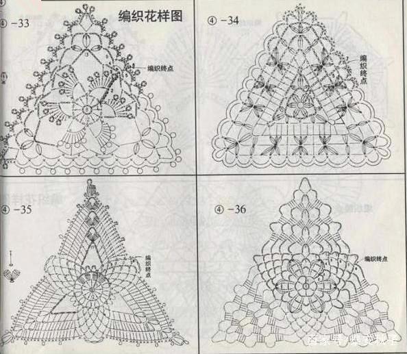 钩针编织花样图解大全-钩针花样