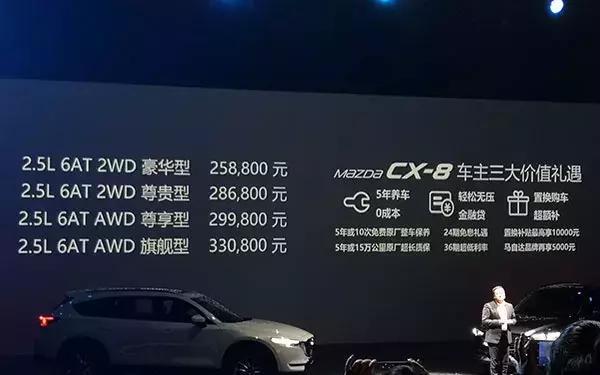 25.88万元起，马自达CX-8终于迎来上市