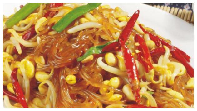 简单家常菜：鲜虾捞粉丝，酸汤排骨，黄豆芽炒粉丝