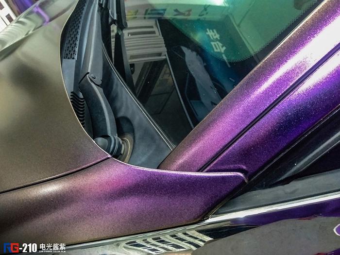 雪铁龙DS车身改色电光酱紫 RG瑞集改色膜福建泉州加盟店出品