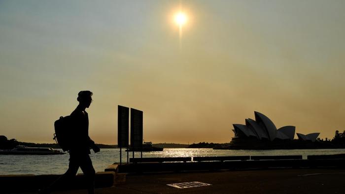 澳大利亚：山林大火致悉尼全城再次被烟霾笼罩