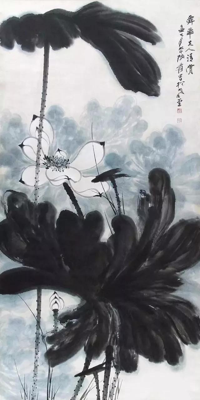 张大千画荷：抽筋去骨，只剩魂