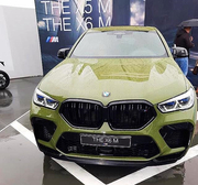 全新宝马X6 M Cp绿色的涂装，运动又抢眼，这绿色真好看