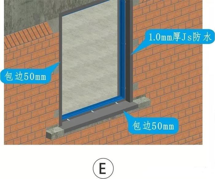 BIM3D做法技术交底，外墙窗安装（无副框）做法施工工艺