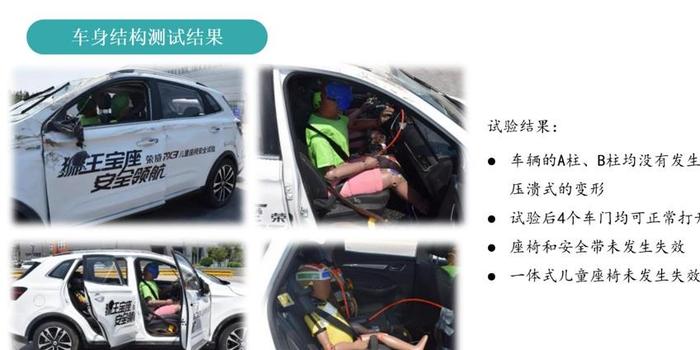 给孩子全方位保护，荣威RX3一体式安全座椅碰撞测试