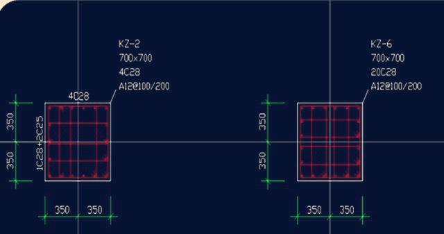 《16G101图集》柱的平法标注，配筋、箍筋肢数表示方法