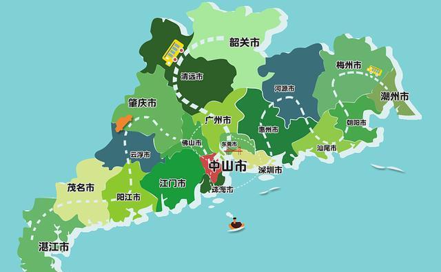 广东各市行政区划，包含区、县有哪些？