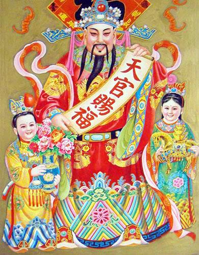 识趣｜中国传统装饰纹样——天官赐福